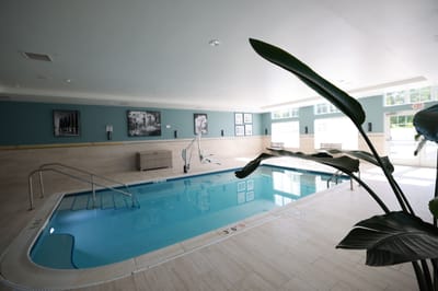 Indoor pool area at the facility