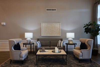 Cozy common area with comfortable seating and decor