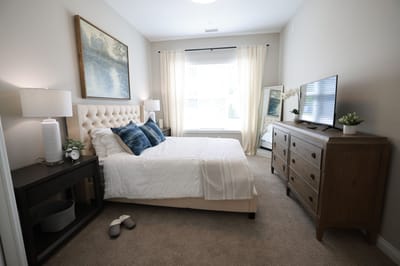 Cozy and well-decorated resident bedroom