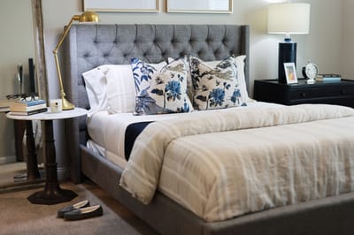 Well-decorated interior of a resident's room