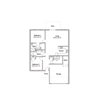 Architectural floor plan showing layout