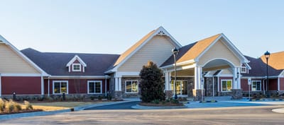 Exterior view of The Pearl at Five Forks facility