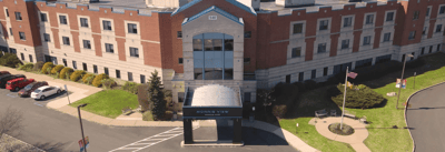 Aerial view of Morris View Healthcare Center exterior
