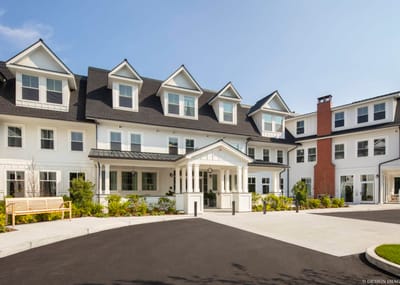 Exterior view of a senior living facility