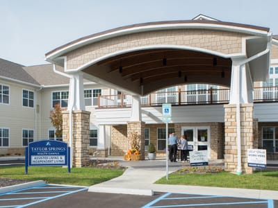 Front entrance of Taylor Springs Health Campus