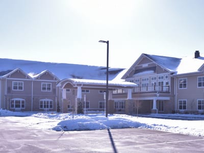 Exterior view of Norwich Springs Health Campus in winter