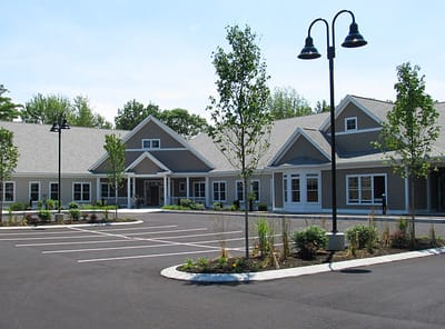Exterior view of the OceanView At Falmouth facility