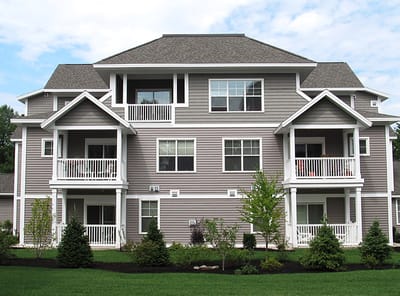 Exterior view of a multi-residential building