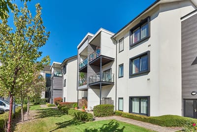 Exterior view of Pannel Croft Retirement Village with gardens