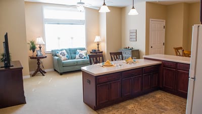 Cozy interior of a resident's living space