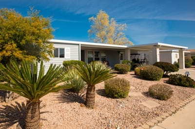 Exterior view of a residence in a senior community