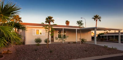 Exterior view of the Palmas Del Sol East facility.