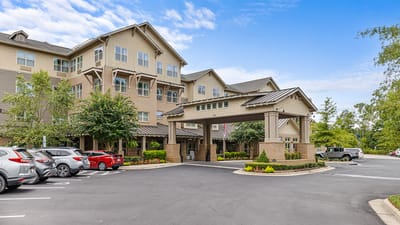 Exterior view of Williams Place with entrance and landscaping.
