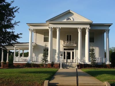 Exterior view of a classic retirement facility building.