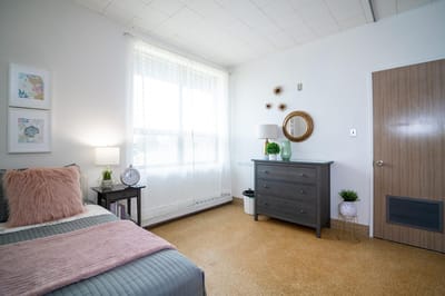 Cozy interior of a resident's room