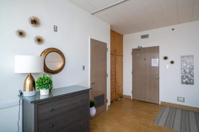 Interior view of a resident's room.