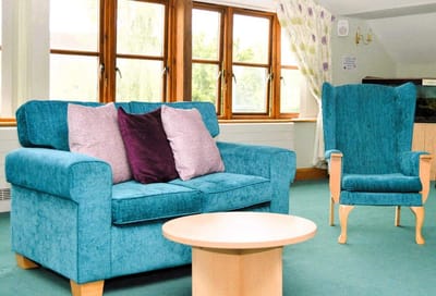 Comfortable seating area in a common space