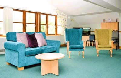 Common area with seating and a coffee table