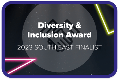 Award graphic for diversity and inclusion