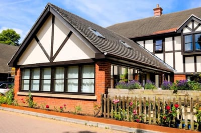 Exterior view of a nursing home building
