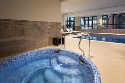 Indoor swimming pool and spa area