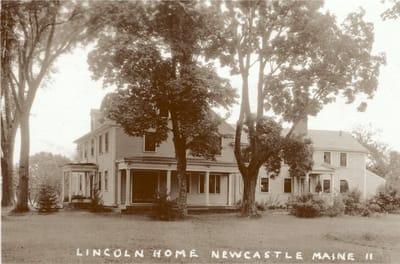 Historic exterior view of Lincoln Home in Maine.