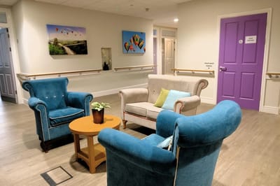 Comfortable seating area in a common space.