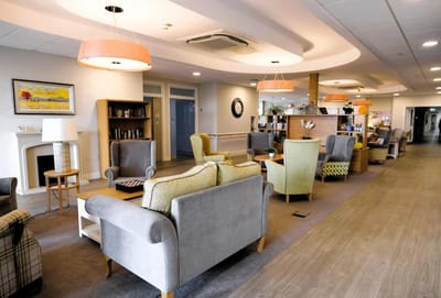 Cozy lounge area with comfortable seating