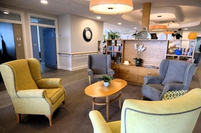 Cozy common area with chairs and table