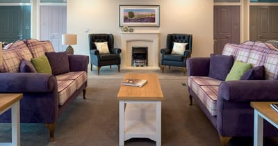 Comfortable lounge area with seating and decor