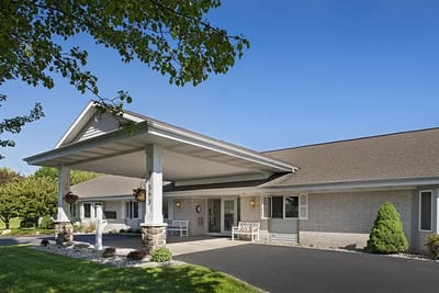 Front exterior view of the assisted living facility