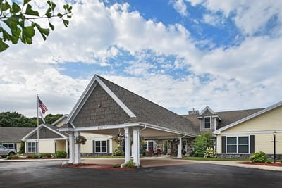 Exterior view of American House Charlevoix with entrance