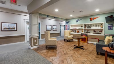 Interior common area with seating and decor