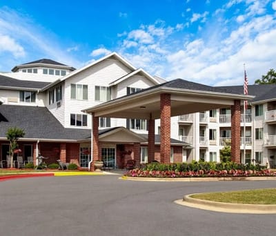 Exterior view of Asher Point Independent Living facility