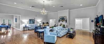 Common area with comfortable seating and decor