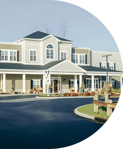 Exterior view of the assisted living facility
