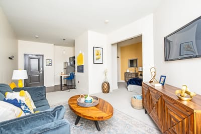 Interior view of a well-furnished living room