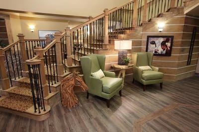 Bright and welcoming lobby with comfortable seating