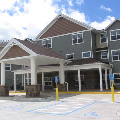Exterior view of Arbor Oaks Senior Living facility