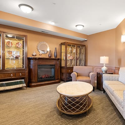 Cozy common area with furniture and decor