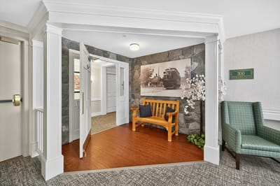 Interior view of a welcoming entrance area