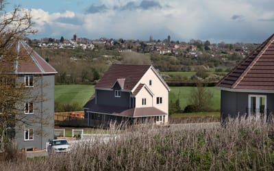View of Wiltshire Leisure Village with scenic background