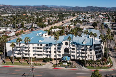 Aerial view of Westmont of Escondido nursing home