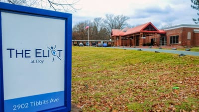 Exterior view of The Eliot at Troy facility