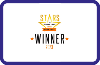 Award logo for home care services