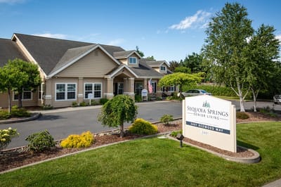 Exterior view of Sequoia Springs Senior Living facility