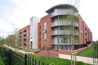 Newly constructed assisted living facility exterior