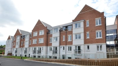 Exterior view of a retirement living facility.
