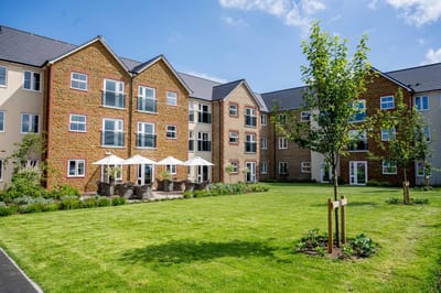 Attractive outdoor space with garden and patio seating