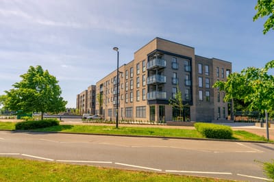 Exterior view of a retirement living facility.